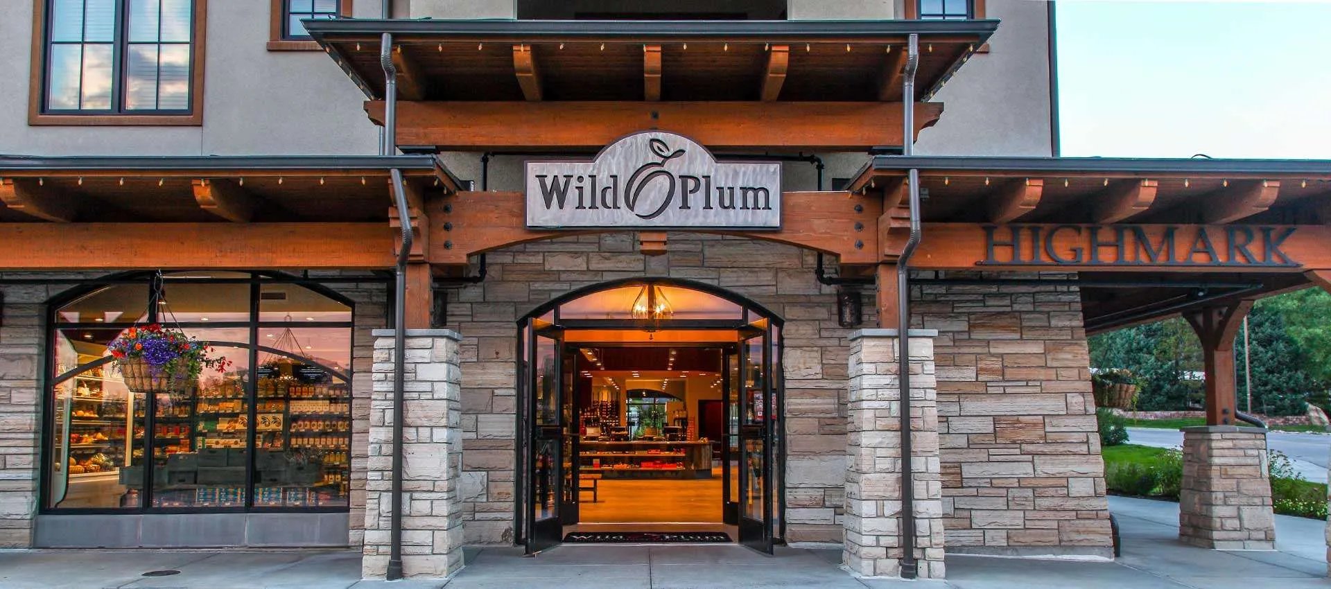 Wild Plum storefront at the base of the Steamboat mountain